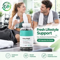 Capsules de Chlorophylle OEM 200mg avec Persil et Menthe Poivrée, Complément Déodorant Végétalien, 30 Comprimés, Marque Privée