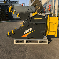 Vente d'usine MONDE : Concasseur à mâchoires durable pour béton et roche, Pulvérisateur hydraulique pour excavatrices de 5 à 20 tonnes