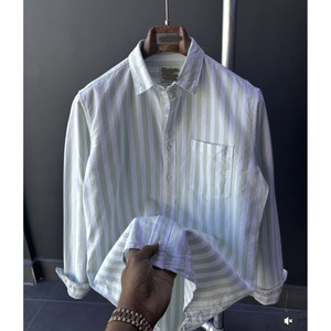 Nouvelle <span class=keywords><strong>chemise</strong></span> imprimée à manches longues pour <span class=keywords><strong>homme</strong></span>, style coréen, coupe ajustée, à <span class=keywords><strong>carreaux</strong></span>, polyvalente, décontractée et tendance, à rayures - Product Image 5