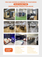 Maison conteneur préfabriquée de 40 pieds, prix compétitif, maisons portables préfabriquées, mini-maison 2 chambres, maison conteneur extensible