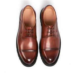 Nouvelles Chaussures de Mariage pour Hommes 2024 – Modèle Pointu en Cuir à Lacets, Plates, Idéales pour Tenues Formelles et Professionnelles Toute l'Année - Product Image 6
