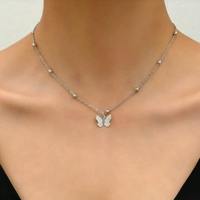 Mode papillon frange Sexy dos chaîne femmes corps chaîne Long collier clavicule chaîne personnalisable bijoux éthérés