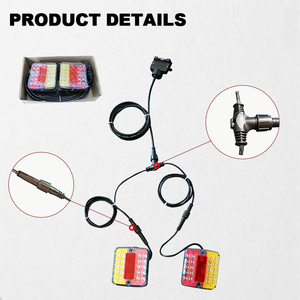 Nouveau <span class=keywords><strong>feu</strong></span> arrière combiné à LED 12V KS001B multifonction, <span class=keywords><strong>feu</strong></span> <span class=keywords><strong>stop</strong></span>, clignotant, éclairage de plaque d'immatriculation, réflecteur, homologué ECE - Product Image 3