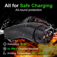 Pour Tesla Type2 convertisseur connecteur de charge pour Tesla à IEC62196 Type 2 EV chargeur adaptateur véhicule électrique adaptateur de charge