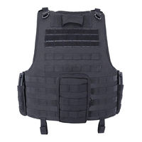 Fabricant OEM de gilets tactiques modulaires MOLLE à dégagement rapide, personnalisés, noirs, type Chaleco Tactico, Colete Tatico