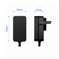 Adaptateur secteur mural AC/DC 6V 1A 6W personnalisable pour AU/UK/EU/US, 100-240V 50/60Hz
