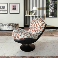 Canapé-chaise simple avec tissu floral Mobilier de loisir moderne de style italien pour le salon et la maison pour les hôtels et les appartements