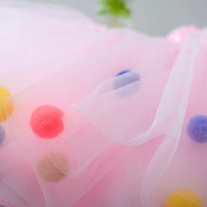 Bebé Niños Niñas Pom Bolas Vestido <span class=keywords><strong>Con</strong></span> Volantes Coloridos Bebé Niña <span class=keywords><strong>Tutu</strong></span> Falda - Product Image 4