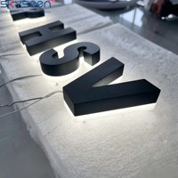 Letrero Luminoso 3D Personalizado SKYSEEN, Letras de Canal LED Retroiluminadas, Logotipo Publicitario para Exteriores/Interiores para Negocios
