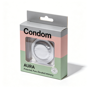 Boîte d'emballage personnalisée pour préservatifs haut de gamme, boîte rectangulaire en papier couché, boîte d'expédition organique pour usage intime - Product Image 4