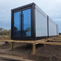 Casa Contenedor Modular, Edificio de Acero Prefabricado con Paneles Aislantes para Oficina en Obras de Construcción