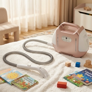 Nettoyeur de tissus professionnel portable à vapeur et à aspiration 115 ° Machine haute température pour le nettoyage en profondeur des canapés, des tapis et des sièges de voiture - Product Image 1