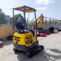 Offre Spéciale Excavatrice compacte de 1.2 tonnes CE EPA Euro 5 sur chenilles Petite pelle à entraînement hydraulique Moteur diesel Mini ensacheuse pour la maison