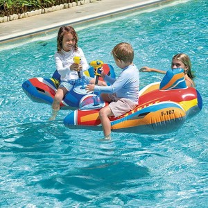 Bouée gonflable pour enfants <span class=keywords><strong>Intex</strong></span> 57531 en forme <span class=keywords><strong>d</strong></span>'avion avec pistolet à <span class=keywords><strong>eau</strong></span> intégré, jouet aquatique gonflable en PVC pour piscine - Product Image 6