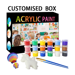 Нетоксичная акриловая краска для детей, 6 цветов, 3 мл, в тюбиках для стрип-арта - Product Image 4