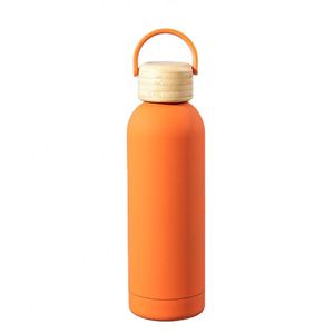 Bouteille d'eau isotherme portable en acier inoxydable à double paroi, style bouteille de cola à col étroit, 500 ml (17 oz), pour voiture, extérieur et sport - Product Image 1