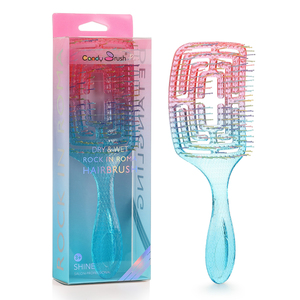 Cepillo de pelo húmedo desenredante CANDYBRUSH para secado por soplado para mujeres cerdas suaves antiestático viaje duradero salón embalaje de lujo - Product Image 1