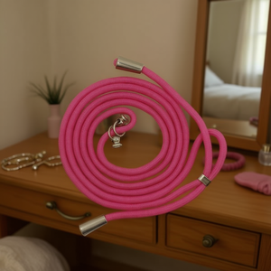 เชือกผูกผมสีบานเย็นพร้อมปลายโลหะสำหรับจัดแต่งทรงผมและถักเปีย - Product Image 3