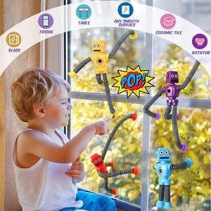 Nouveau jouet robot électrique amusant à ventouse télescopique, anti-stress, flexible et pliable, multicolore, pour les 5-13 ans - Product Image 5