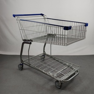 Metro Supermarket Style 145 litros Carrito de <span class=keywords><strong>la</strong></span> compra al por mayor con gran capacidad de carga - Product Image 5