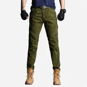 New Fashionable 100% Cotton Fabric Straight Slacks Outdoor Oversized Men's Tactical Pants Cargo Pants