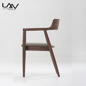 Phòng Ăn Hiện Đại Đồ Nội Thất Nhà Hàng Thiết Kế Mới Cánh Tay Bằng Gỗ Hiroshima Ghế Walnut Ghế Gỗ Cổ Điển - Product Image 4