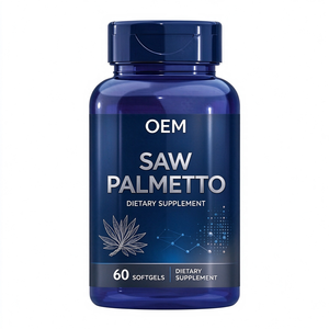 OEM/ODM ซอว์ พาล์มเมตโต สูตรเฉพาะสำหรับต่อมลูกหมาก แบรนด์ส่วนตัว 60 แคปซูลนิ่ม - Product Image 1
