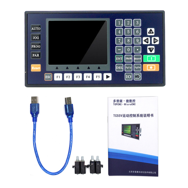 TC5510V 1 Axis CNC Controller Motion Controller with 3.5" Color LCD for CNC Router Servo Stepper Motor