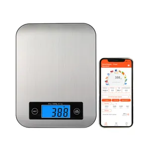 Großhandel Smartphone-App Lebensmittel-Nährungsrechner digitale elektronische Küchenwaage 5 kg 11 lb