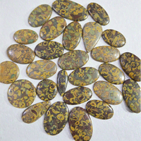 Cabochon Heishi en Jaspe Naturel Fait Main, Pierre Précieuse Naturelle Certifiée pour la Fabrication de Bijoux, Qualité Supérieure