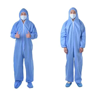 Asbest kaldırma tulum tek kullanımlık mavi 50g SMS iş elbisesi koruyucu tulum