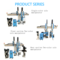 Manipulateur de semelle arrière bicolore haute efficacité pour machine rotative de fabrication de chaussures