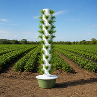 Tour hydroponique à recirculation 13 étages, système de jardinage pour 52 plantes avec pompe à eau et minuterie pour une efficacité nutritive accrue