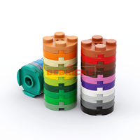BEBRICKS Série de pièces de construction 4032 Plaque ronde 2x2 avec trou pour axe, ensemble de briques de construction, jouet de construction MOC pour enfants, création