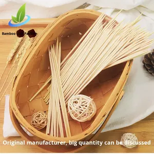 Brochetas de Bambú para Barbacoa 3.0x20cm Desechables Aptas para Microondas Biodegradables para Oden Shish Kebab Palitos de <span class=keywords><strong>Caña</strong></span> de Azúcar Venta al por Mayor 10k - Product Image 2