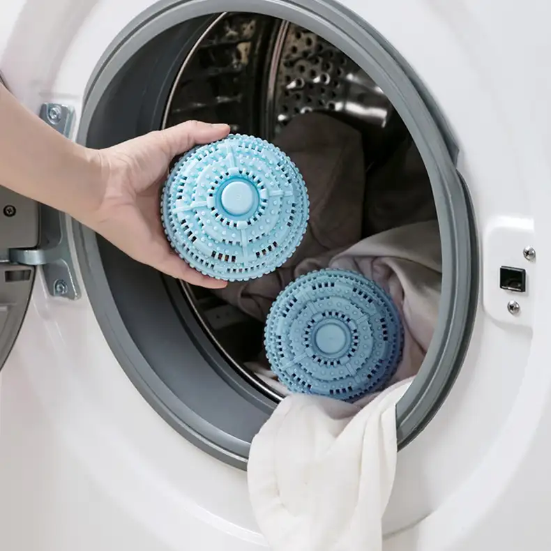 Detergente ecobola manyetik 6 paket PVC çamaşır kurutma makinesi topları çevre dostu yeniden kullanılabilir çamaşır makinesi kurutma makinesi temizleme