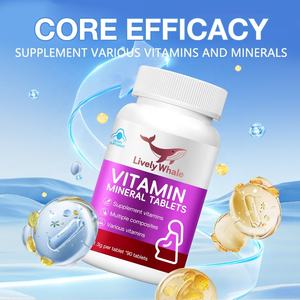 Suplemen Multivitamin Prenatal pabrik sumber paus hidup dengan besi, <span class=keywords><strong>Vitamin</strong></span> C/A/B & asam folat-OEM ODM Label pribadi - Product Image 3