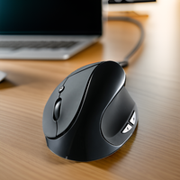Souris gamer ergonomique verticale à rétroéclairage LED avec interface USB filaire 6D optique de 4 pieds, best-seller, pour PC et jeux sur ordinateur, en stock
