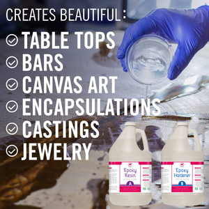 Gallon Kit für Resin Art Casting Coating Tabletop Live Edge Tables Jewelry Bar Top Fast Curing 2 Part Epoxy Casting Resin Kit - Product Image 3
