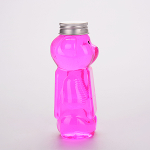 Bottiglie di salsa al cioccolato personalizzate con Design a bocca larga a forma di orso da 300ml con Design a forma di orso con tappo a scatto - Product Image 3