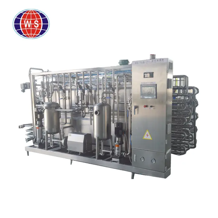 अल्ट्रा उच्च तापमान दूध/सोया दूध pasteurizer के लिए छोटे पैमाने पर दूध प्रसंस्करण मशीन
