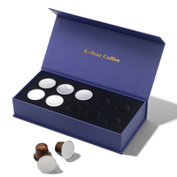 Boîte d'emballage de capsules de café en carton de luxe avec logo personnalisé