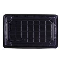 Boîte à sushi carrée jetable en PET, épaisseur 1 mm, taille personnalisée, emballage alimentaire japonais, conception de logo, modèle SAMMA-1109 pour la vente en gros