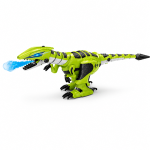 Jouet <span class=keywords><strong>de</strong></span> combat RC programmable Tyrannosaure Dragon K29, grand dinosaure robot vert avec télécommande à pulvérisation, cadeau pour enfants - Product Image 1