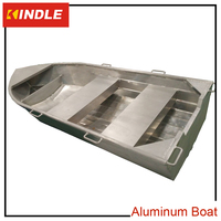 Meilleur bateau à rames en aluminium avec fond plat et pagaies