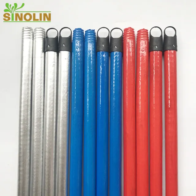 SINOLIN eucalyptus wholesale PVC wooden broom mop brush stick/handle/pole with low price made by other woodworking machinery
