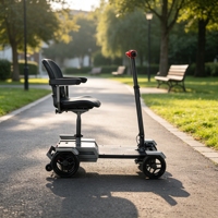 Nouveau scooter de mobilité puissant à quatre roues pour personnes âgées et handicapées, scooter léger avec batterie au lithium détachable