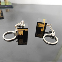 Vente en gros de porte-clés en cristal miniature Kaaba avec boîte cadeau pour cadeaux islamiques
