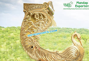 Carroza de Novia Árabe Musulmana con Diseño de Pavo Real, Color y Tamaño Personalizables, Carroza Nupcial de Madera Tratada Ligera para Decoración de Eventos - Product Image 2