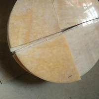 Étagère d'angle en marbre poli de qualité moderne et durable de 10mm Accessoires de salle de bain avec étui en bois Support d'angle en pierre pour le rangement de la baignoire